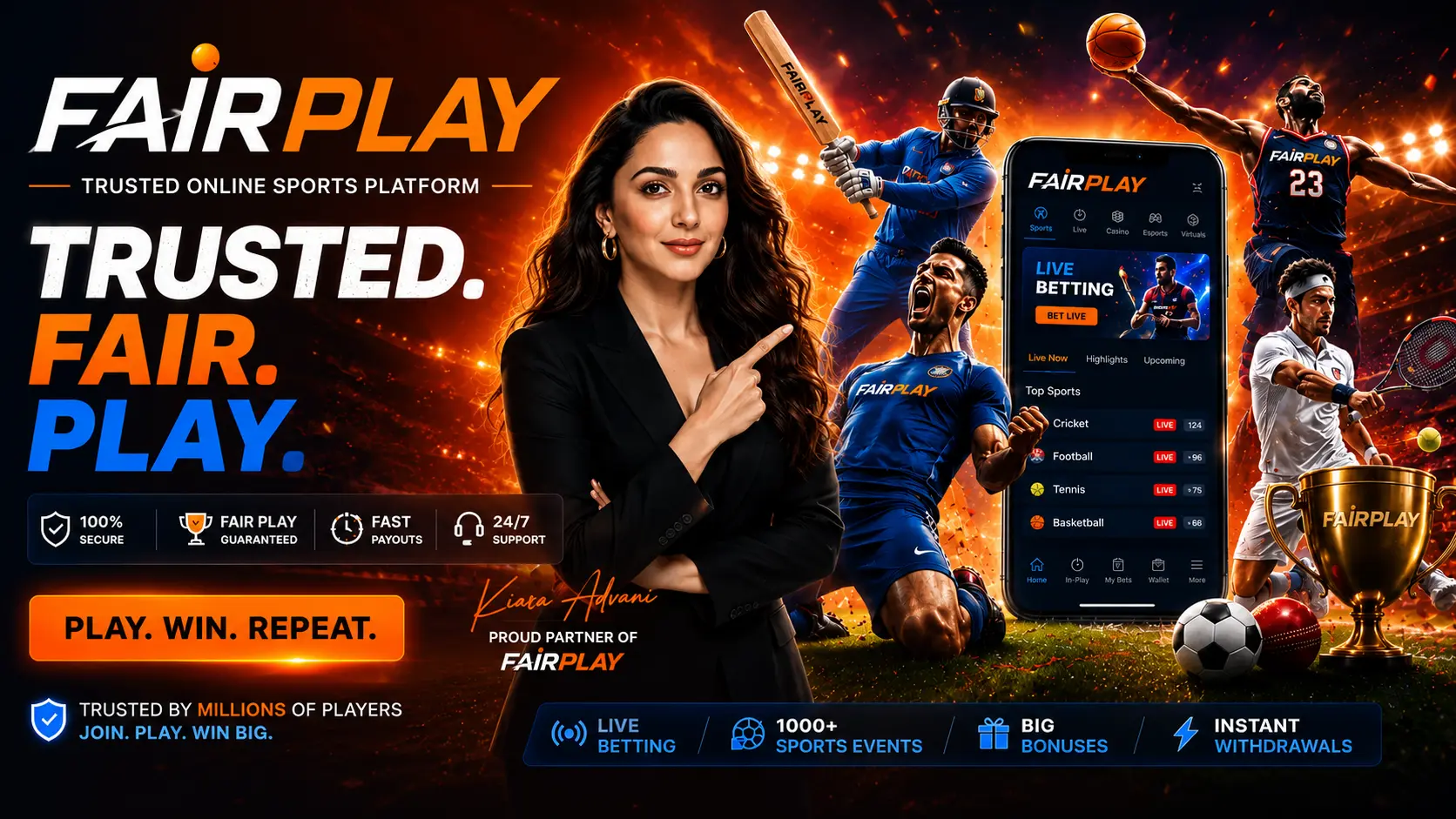 Fairplay trusted online sports platform banner