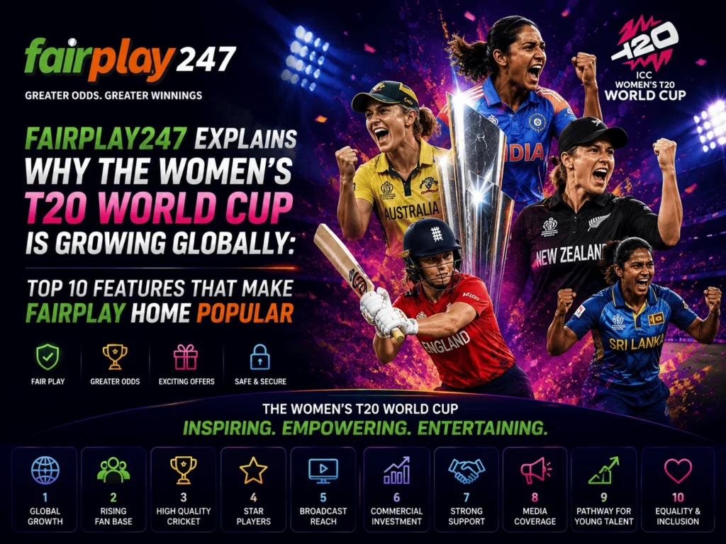 Fairplay247 Explains Why the Women’s T20 World Cup Is Growing Globally: Top 10 Features That Make Fairplay Home Popular