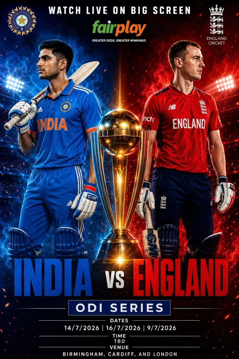 alt="India Tour of England 2026 Your Ultimate Guide to Watching & Betting on Fairplay ID odi"