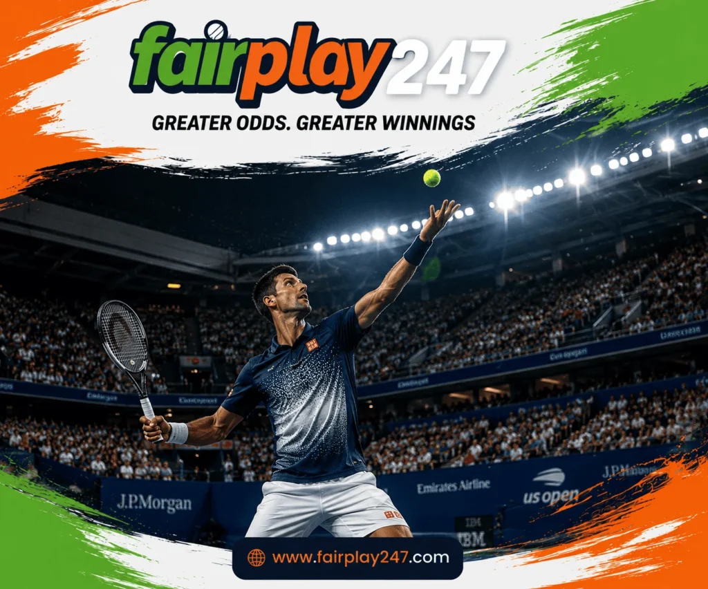 Fairplay247 Tennis action at the Commonwealth Games.