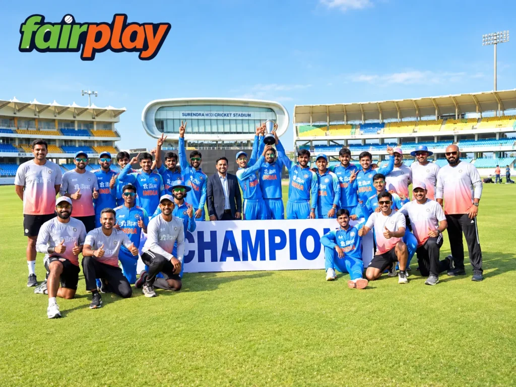 Fairplay Pro IND U19 champion after IND vs AUS U19 ODI match
