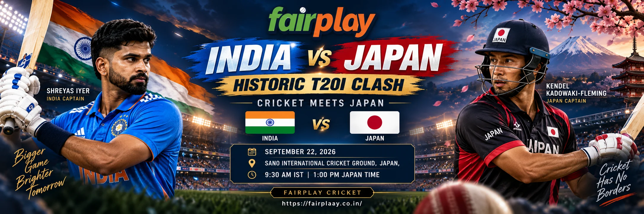 India VS Japan cricket 2026 in Fairplay247