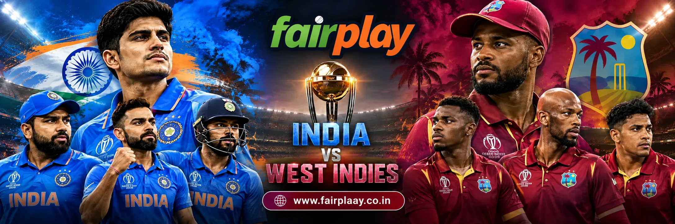 india vs west indies india tour on Fairplay24